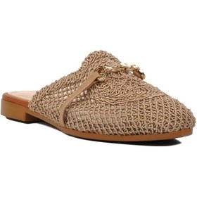 Resim Pierre Cardin Pc-53128 Vizon Kadın Örgülü Terlik 001 