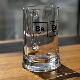 Resim The Lucid Lab Beer - Element / Yazılı Paşabahçe Kulplu Bira Bardağı - 500 cc 