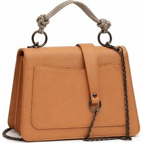 Resim Çapraz Askılı Kadın Çanta Nut Y16716-05 Vizon 