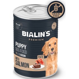 Resim Bialin's Süper Premium Pate Yavru Köpek Maması Somonlu 400 G 