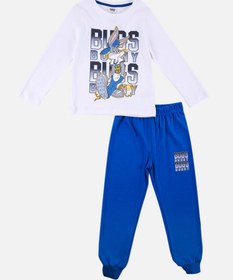 Resim Looney Tunes Lisanslı Çocuk Pijama Takım 18464 - EKRU / 6 yaş 