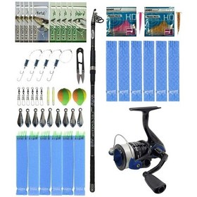 Resim Yek Outdoor Surf Olta Seti Kendo Legend 3.90m 80-180gr Olta Kamışı&okuma Fnx-60bl Olta Makinesi 