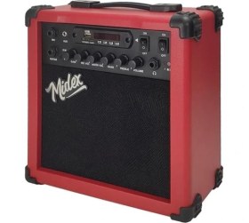 Resim MGA-25RD Elektro Gitar Amfisi 25 Watt USB Bluetooth Şarjlı 2 Girişli 