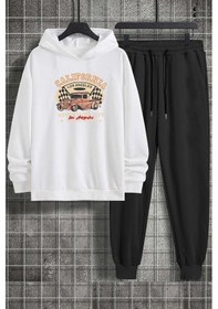 Resim Uyguntarz Unisex California Eşofman Takımı Beyaz 