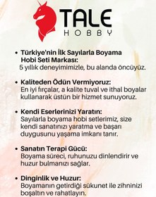 Resim Sayılarla Boyama Numaralı Tuval Seti Fırça Boya Dahil 40x50cm - Sarı Kanarya 