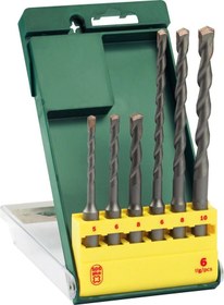 Resim Bosch - SDS-Plus Kırıcı Delici Matkap Ucu Seti 6 Parça (5/6/8x110mm 6/8/10x160mm) 
