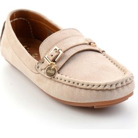 Resim Bambi Bej Kadın Loafer Ayakkabı K01309000772 Bej 