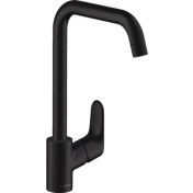 Resim Hansgrohe Focus E 260 Mat Siyah Tek Kollu Evye Bataryası 