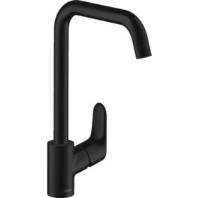 Resim Hansgrohe Focus E 260 Mat Siyah Tek Kollu Evye Bataryası 