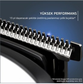 Resim Rowenta Trim & Style 8'i 1 Arada, 6 Taraklı Çelik Bıçaklı Tıraş Makinesi 4 Saat 