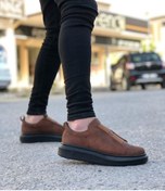 Resim ZMMODA BA0307 BOA Kalın Yüksek Taban Çift Bant Taba Siyah Erkek Ayakkabı 