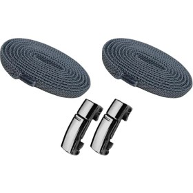 Resim Dopar Elastik Akıllı Kilitli Mıknatıslı Metal Tak Bırak Spor Ayakkabı Bağcığı 100 cm 