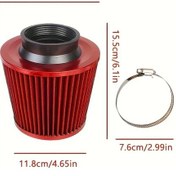 Resim Hightower Evrensel 76mm Alüminyum Soğuk Hava Emiş Filtre Kiti - 5 Renk 