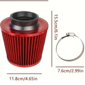 Resim Hightower Evrensel 76mm Alüminyum Soğuk Hava Emiş Filtre Kiti - 5 Renk 