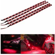 Resim Araç Alt Gövde Aydınlatması İçin 10 Adet Kırmızı Su Geçirmez Esnek Led Şerit 