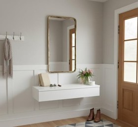 Resim Makyaj Masası Dresuar MDF Çekmeceli Duvara Montajlı Dolap 80 cm 