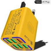 Resim İphone Uyumlu 15 Pro/android Telefonlar İçin Mini 50w Pd Qc Hızlı Şarj Küpü - Cep Uk Yellow 02 
