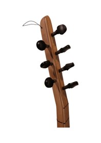 Resim Telli Çalgı Yapım Kısa Sap Yaprak Karaağaç 40,5 Tekne Profesyonel Bağlama 