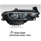Resim Far Sag Fıat Egea 16&gt 20 Motorlu Led Krom Cıtalı Drl+park Ayfar 