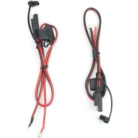 Resim Geeksen "2'li Motosiklet Akü Şarj Kablosu - 12v Hızlı Bağlantı, Su Geçirmez, 10a Sigortalı" 