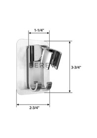 Resim Berev 5 Fonksiyon Duş Başlığı Kendinden Yapışkanlı Duş Askısı 1,5 Krom Duş Hortumu Duş Seti Diğer 