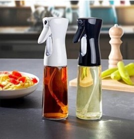 Resim Cam Yağdanlık-yağ Şisesi Sirke Şişesi 200 Ml Dekoratif Tabancalı Spreyli Cam Şişe 1 Adet 