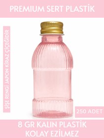 Resim Sizeuyduk Japon Kiraz Çiçeği Rengi Boş Plastik Şişe 250 Adet 50 ML Kolonya Söz Nişan Düğün Nikah PAW18AltınKpk 