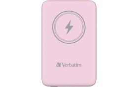Resim Verbatim 10000 Mah Manyetik Kablosuz (MAGSAFE)15W Powerbank 20 W Pd Pembe Renk Kablo DAHIL-(32248) 