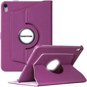 Resim TEKNETSTORE İpad 11. Nesil A16 11inç/10.nesil 10.9inç 2025 Uyumlu Kılıf Dönebilen Standlı Pu Deri Koruyucu 