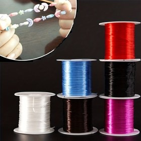 Resim Rulo başına 49.99 metre Güçlü Elastik Boncuk İpi - DIY Takı Yapımı, Bilezikler & Kolyeler için Canlı Çok Renkli Esnek İplik - Dayanıklı Esnek El Sanatları İpi, Boncuk Dizme Malzemesi, Parlak Bitiş, Yüksek Kaliteli Esneklik 