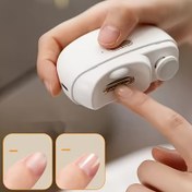 Resim Elektrikli cilalama tırnak makası - evde sıçramaya karşı güvenli kesim ayak tırnağı makası tırnak makası cilalama tırnak makası - sıkıştırma önleyici lamba tırnak parlatıcısı 