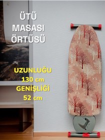 Resim KARAHANLI Lastikli Keçeli Isıya Dayanıklı Ütü Masası Örtüsü Bezi Kılıfı 