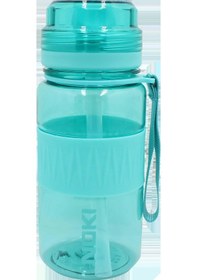 Resim Noki Kids Su Matarası Tritan Pipetli Silikon Kemerli 400 Ml Çok Renkli 
