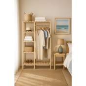 Resim Pinoxi Ahşap Açık Gardırop 30X100X160 cm 