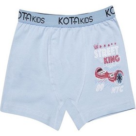 Resim Kota 1005x12 Erkek Çocuk 12'li Likralı Karışık Desen Boxer-renkli Çok Renkli 