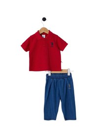 Resim Erkek Bebek Kırmızı Bebek Takım Usb2347 Kırmızı 