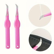 Resim Mor Plastik Saplı 1 Adet Ergonomik Tutuşlu Dikiş Makasları - El Sanatları, Kumaş İşleri ve Kumaş İşleri İçin Keskin Hassas Kesme Aracı, Dayanıklı Sağlam İnşaat, Dikiş Malzemeleri ve Malzemeleri 