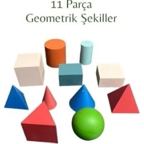 Resim 11 Parça Geometrik Şekiller Eğitici Geometrik Şekiller Ilkokul ve Okul Öncesi Eğitici Matematik Seti 
