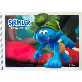 Resim Cmk Şirinler Resim Defteri, 25X35CM, Spiralli, 15 Yaprak 