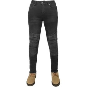 Resim The Biker Jeans Thebikerjeans Evo Ultura Flx. Smoky Korumalı Kadın Motosiklet Pantolonu 