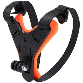 Resim Gopro Hero 8 Hero 9 Motorcu Kask Çene Bağlantı Jaw Mount Gp523 Turuncu 