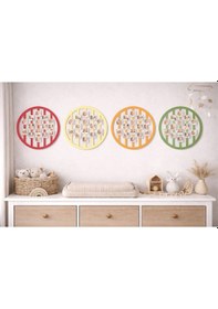 Resim Yuvarlak 14lü Resim Çerçevesi Ahşap 5cm Resim Yeri Kişiye Özel No 3 