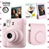 Resim Instax mini 12 Yeşil Fotoğraf Makinesi-20'li Film-Çerçeve-Kare Albüm ve Deri Kılıf Seti 