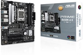 Resim Asus PRIME B650M-A II-CSM 6400mhzOC) RGB M.2 AM5 mATX DDR5 Anakart 