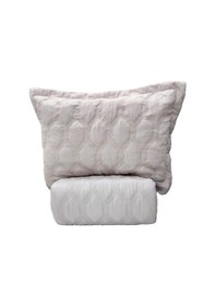 Resim Vnl Star Çift Kişilik Yatak Örtüsü Pudra 