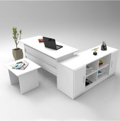 Resim Robinhome Robin Home Verona Abf Ofis Büro Seti Çalışma Masası Takımı Beyaz 