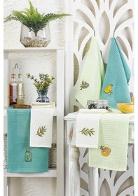 Resim 6 Parça Mutfak Kurulama Bezi 30 X 50 Cm Mint 001 