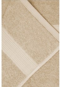 Resim Büyük Battal Boy 2'li Set Banyo Ve Hamam Havlusu %100 Pamuklu Denis Bej 