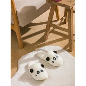 Resim Hayvan Figürlü Pelüş Kadın Ev Terliği (W5) 