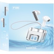 Resim Karler Bass F08 Dijital Şarj Göstergeli TWS Bluetooth Kulaklık - Mavi 380113 